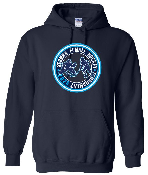 SEDMHA Female Hockey Tournament - Navy SEDMHA Hoodie (Full Chest)