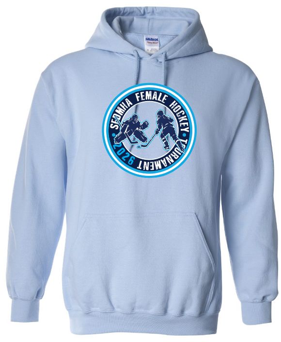 SEDMHA Female Hockey Tournament - Light Blue SEDMHA Hoodie (Full Chest)