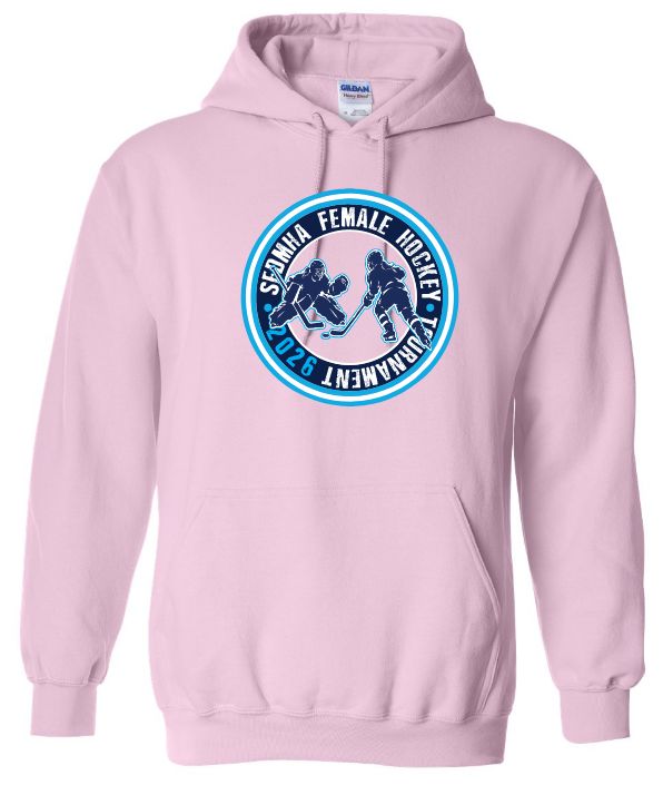 SEDMHA Female Hockey Tournament - Light Pink SEDMHA Hoodie (Full Chest)