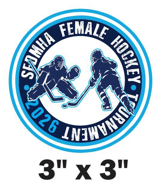 SEDMHA Female Hockey Tournament - UVDTF SEDMHA Sticker (3x3)