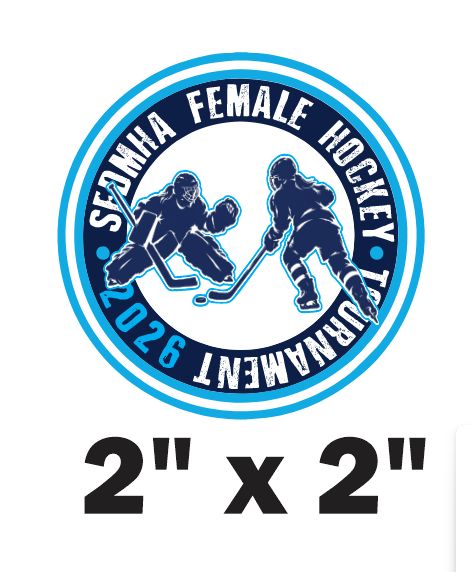 SEDMHA Female Hockey Tournament - UVDTF SEDMHA Sticker (2x2)