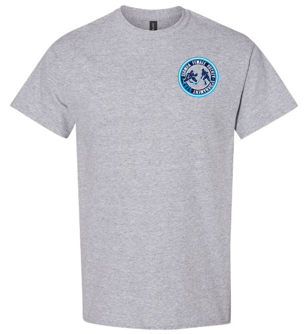 SEDMHA Female Hockey Tournament - Sport Grey SEDMHA Cotton T-Shirt (Left Chest)