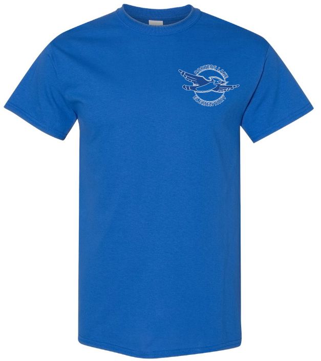 Porters Lake Elementary School - Royal Blue T-Shirt (Left Chest Logo)