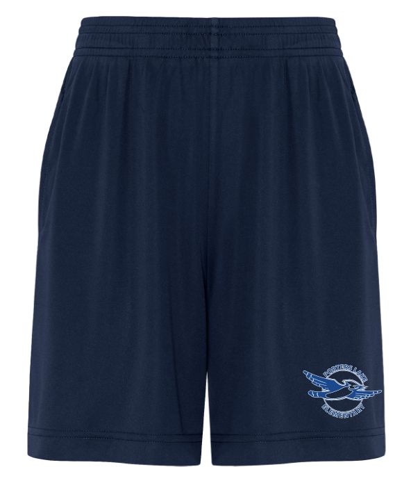 Porters Lake Elementary School - Navy Pro Team ATC Shorts (5" or 7" Inseam)