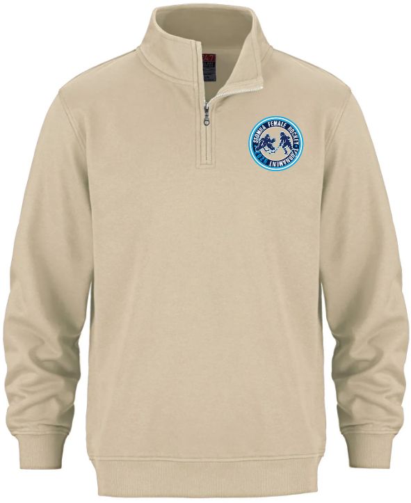 SEDMHA Female Hockey Tournament - Sand SEDMHA CSW 1/4 Zip Sweater (Full Chest)