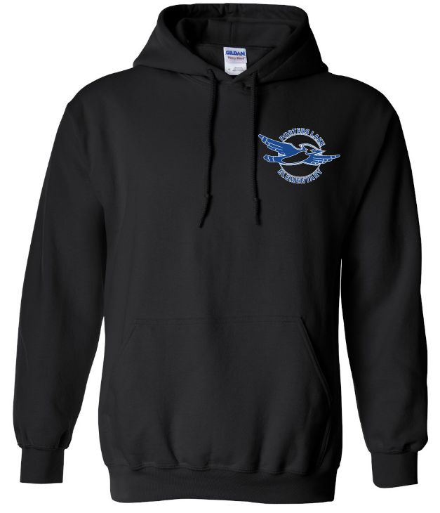 Porters Lake Elementary School - Black Hoodie (Left Chest)