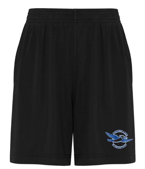 Porters Lake Elementary School - Black Pro Team ATC Shorts (5" or 7" Inseam)