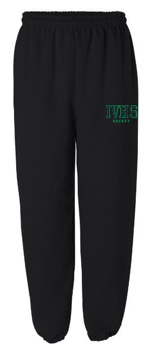Island View High School - Black IVHS Hockey Sweatpants