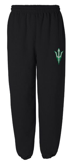 Island View High School - Black Hockey Trident Sweatpants
