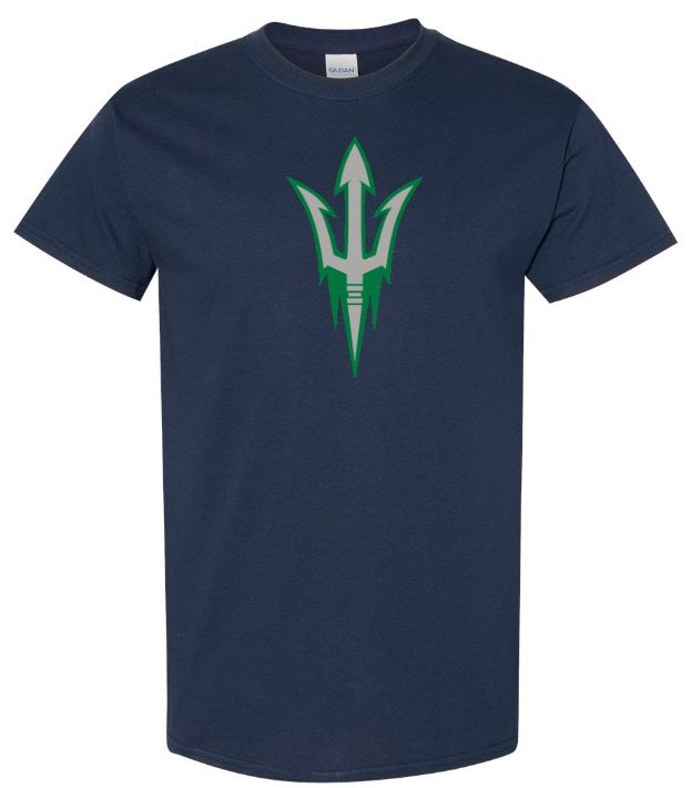 Island View High School - Navy Hockey Trident T-Shirt (Full Chest)