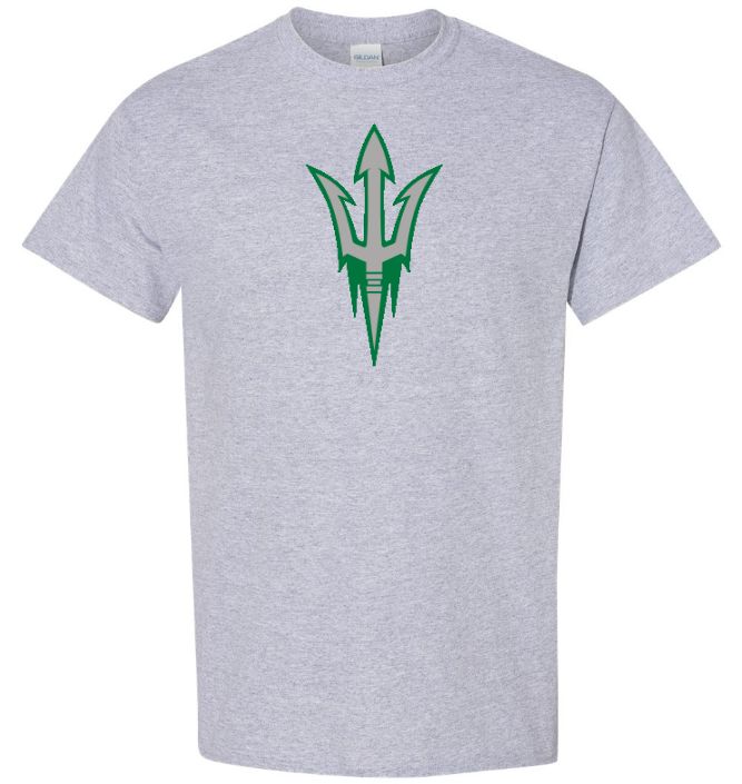 Island View High School - Sport Grey Hockey Trident T-Shirt (Full Chest)