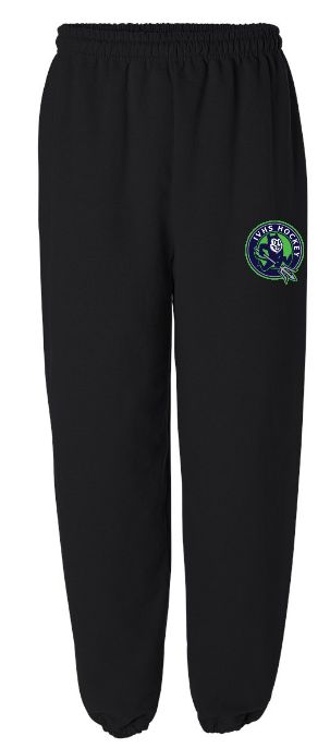 Island View High School - Black IVHS Devils Hockey Sweatpants
