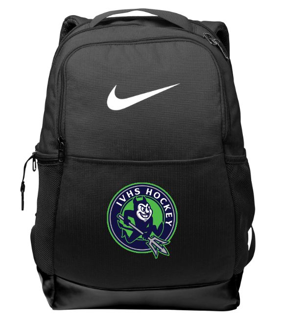 Island View High School - Black IVHS Devils Hockey Nike Backpack