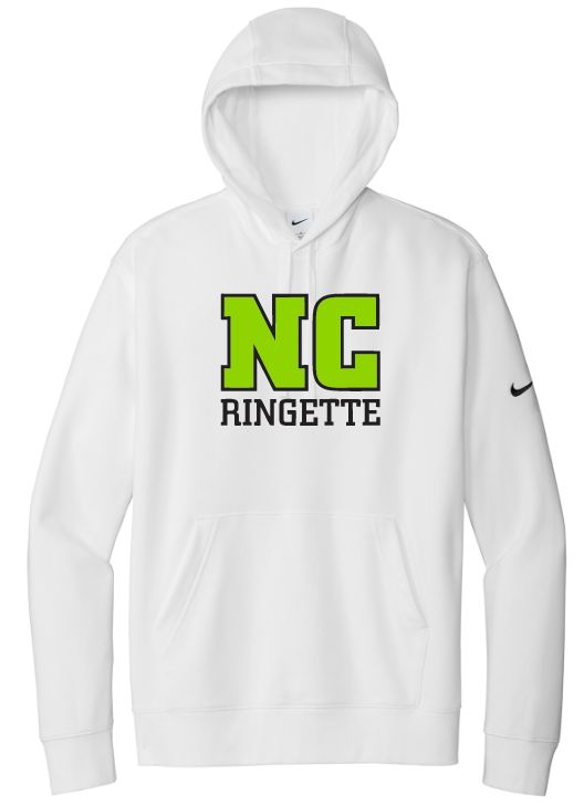 Nova Central Ringette - White Nike NC Ringette Hoodie (Full Chest)