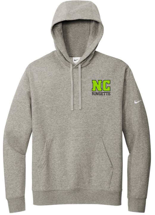 Nova Central Ringette - Dark Heather Grey Nike NC Ringette Hoodie (Left Chest)