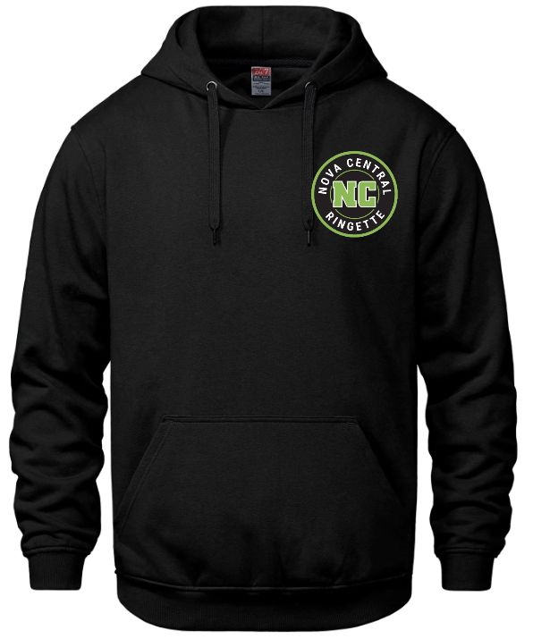 Nova Central Ringette - Black Nova Central Ringette Vault Hoodie (Left Chest)
