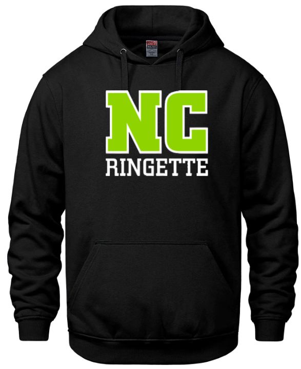 Nova Central Ringette - Black NC Ringette Vault Hoodie (Full Chest)