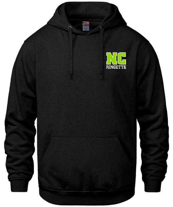 Nova Central Ringette - Black NC Ringette Vault Hoodie (Left Chest)