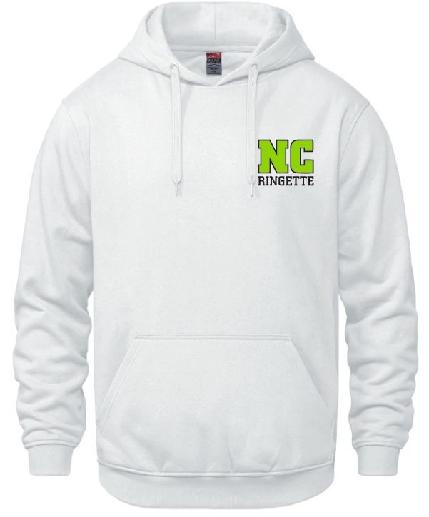 Nova Central Ringette - White NC Ringette Vault Hoodie (Left Chest)