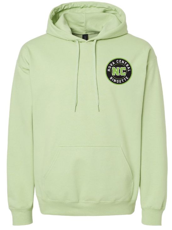 Nova Central Ringette - Pistachio Gildan Softstyle Nova Central Ringette Hoodie (Left Chest)