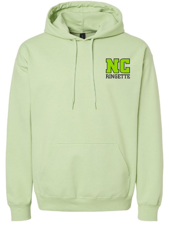 Nova Central Ringette - Pistachio Gildan Softstyle NC Ringette Hoodie (Left Chest)