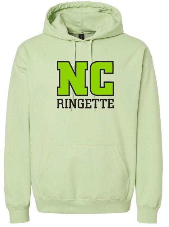 Nova Central Ringette - Pistachio Gildan Softstyle NC Ringette Hoodie (Full Chest)