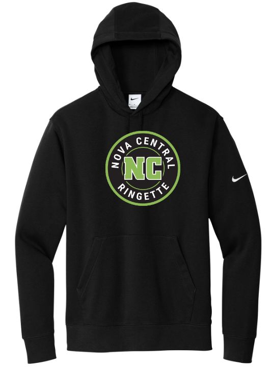 Nova Central Ringette - Black Nike Nova Central Ringette Hoodie (Full Chest)