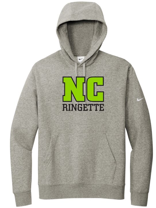 Nova Central Ringette - Dark Heather Grey Nike NC Ringette Hoodie (Full Chest)