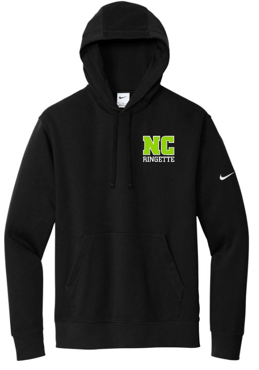 Nova Central Ringette - Black Nike NC Ringette Hoodie (Left Chest)