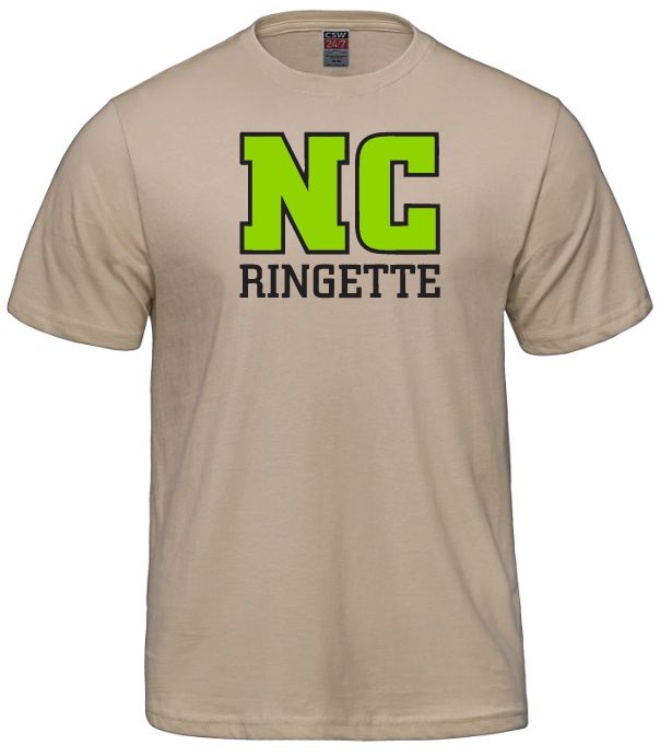 Nova Central Ringette - Sand Parkour NC Ringette T-Shirt (Full Chest)