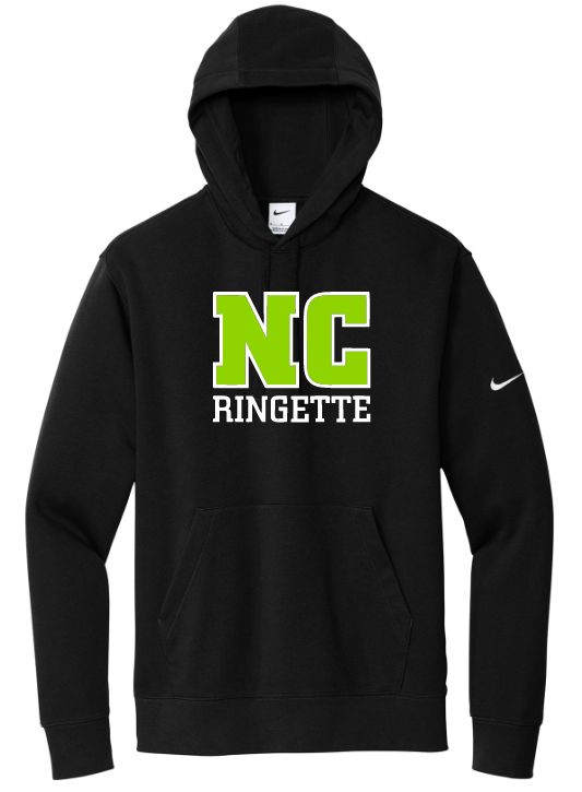 Nova Central Ringette - Black Nike NC Ringette Hoodie (Full Chest)
