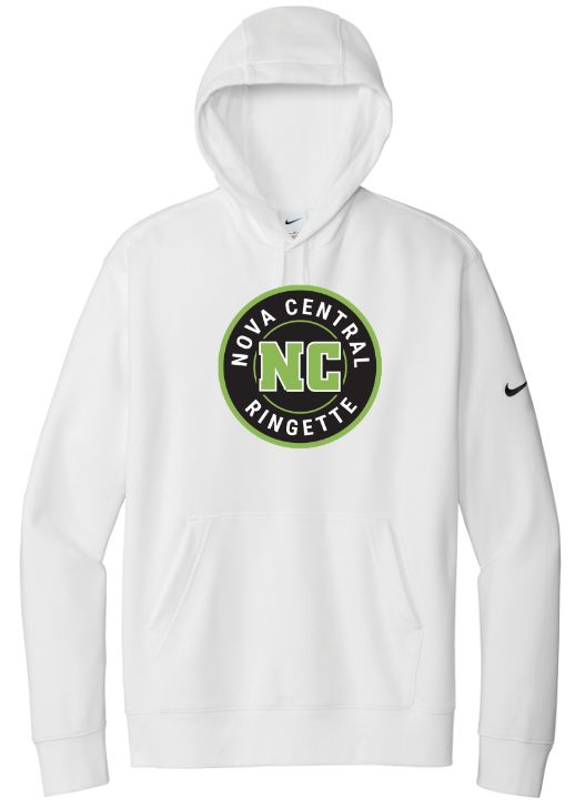 Nova Central Ringette - White Nike Nova Central Ringette Hoodie (Full Chest)