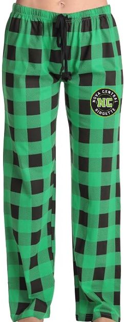 Nova Central Ringette- Green &amp; Black Ladies Nova Central Ringette Pajama Pants