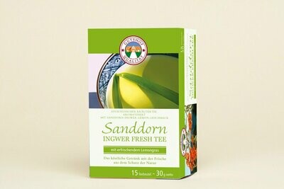 Aufgußbeutel Kräutertee Sanddorn Ingwer fresh Aufgußbeutel Kräutertee Sanddorn Ingwer fresh