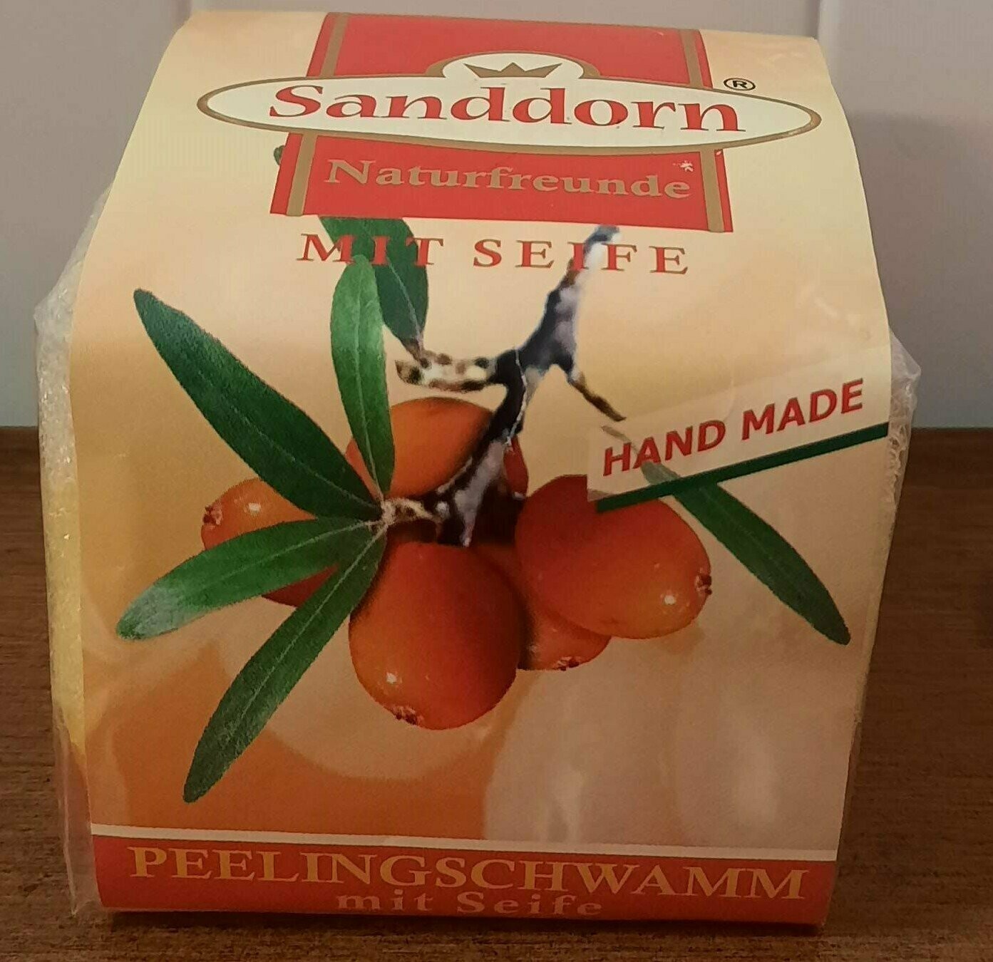 65g Naturfreunde Sanddorn Peelingschwamm