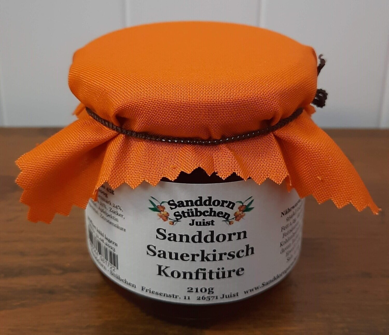 225g Sanddorn Sauerkirsch Fruchtaufstrich 
