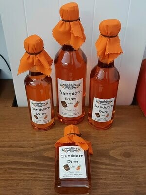 0,1l Sanddorn im Rum, Likör, 17%vol. 0,1l Sanddorn im Rum, Likör, 17%vol.