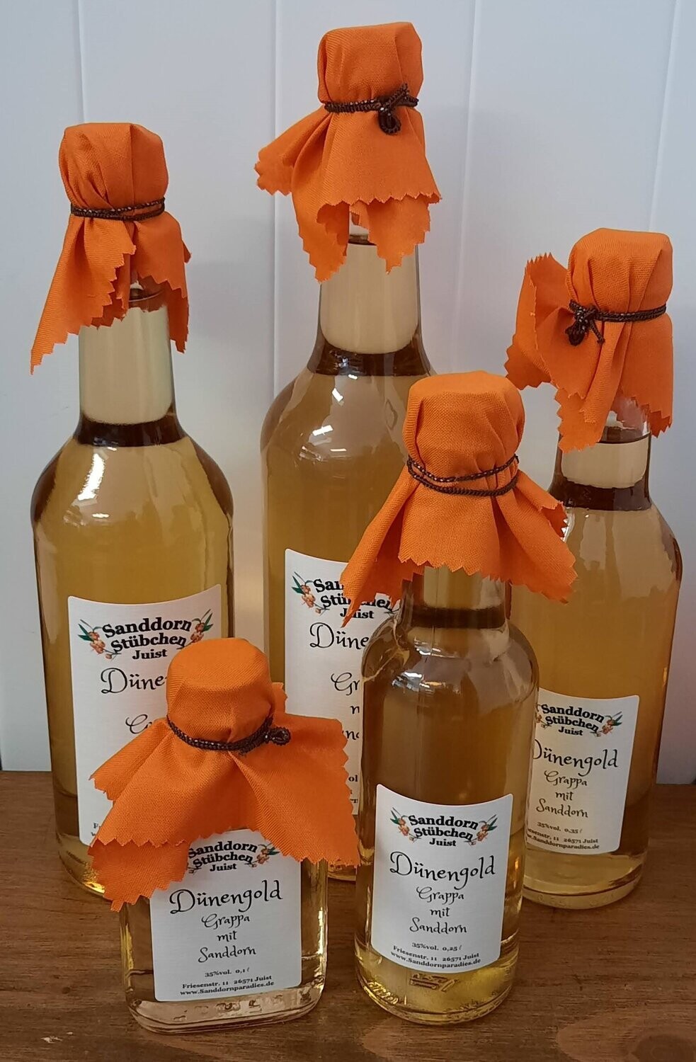 0,25l "Dünengold", Grappa mit Sanddorn 35%vol.