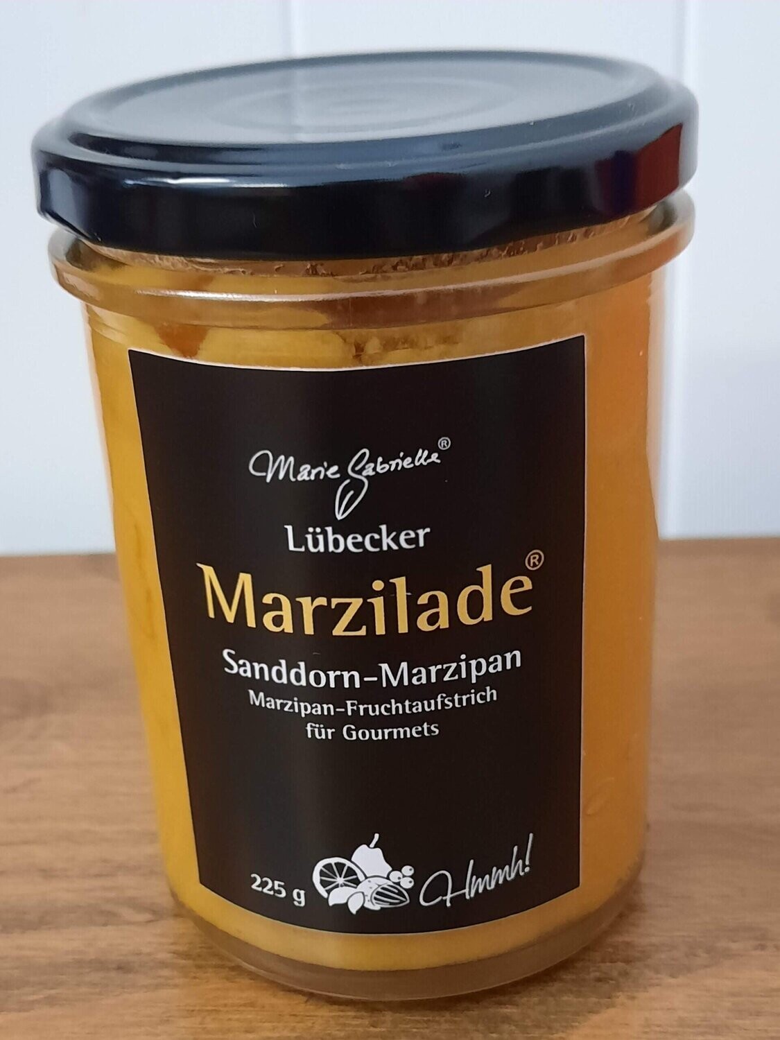 225g Marzilade Sanddorn, Marzipan Fruchtaufstrich