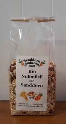 250g Bio Nußmüsli mit Sanddorn