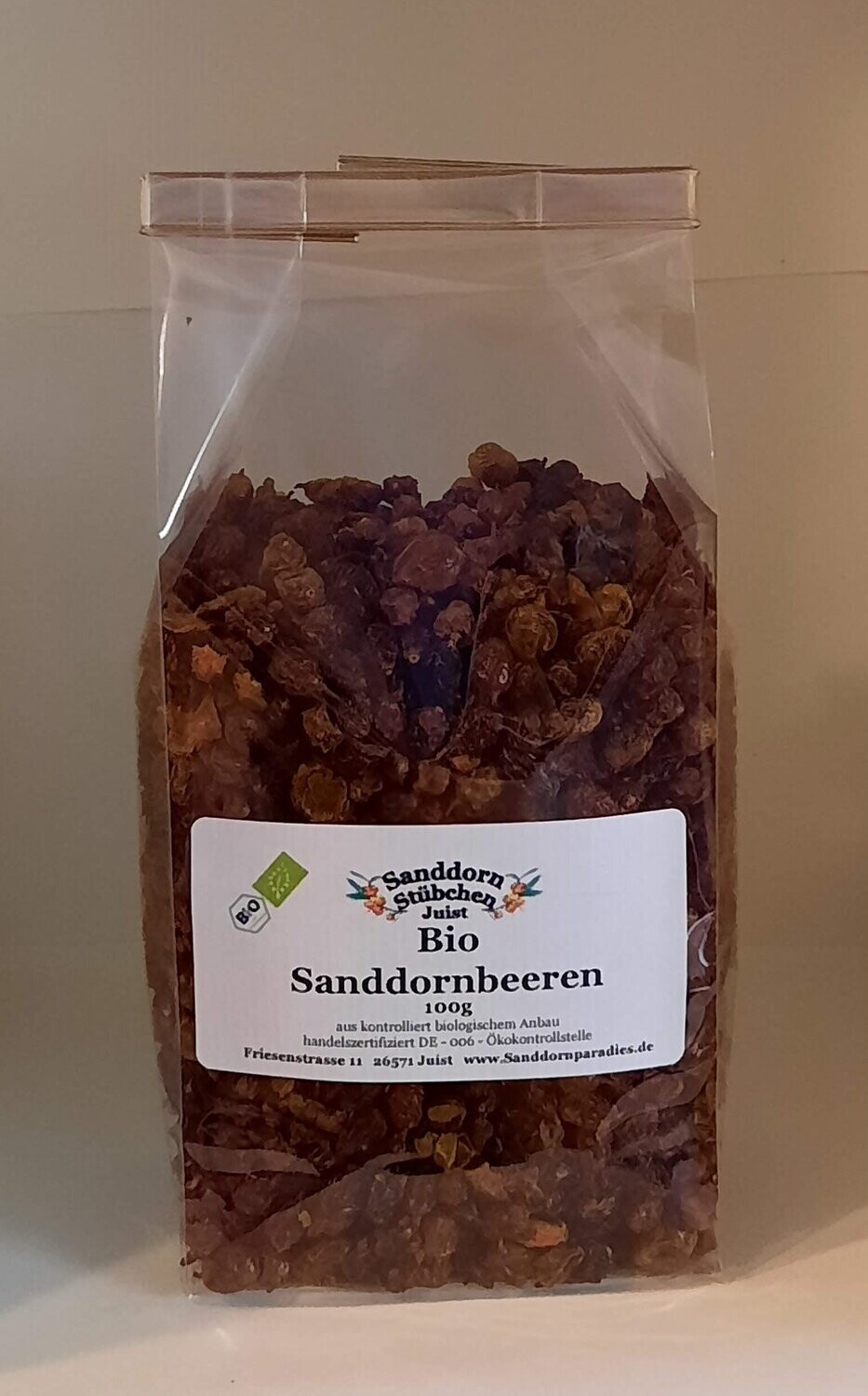 100g Bio Sanddornbeeren getrocknet