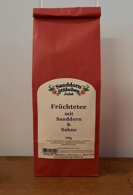 100g Früchtetee Sanddorn Sahne 100g Früchtetee Sanddorn Sahne
