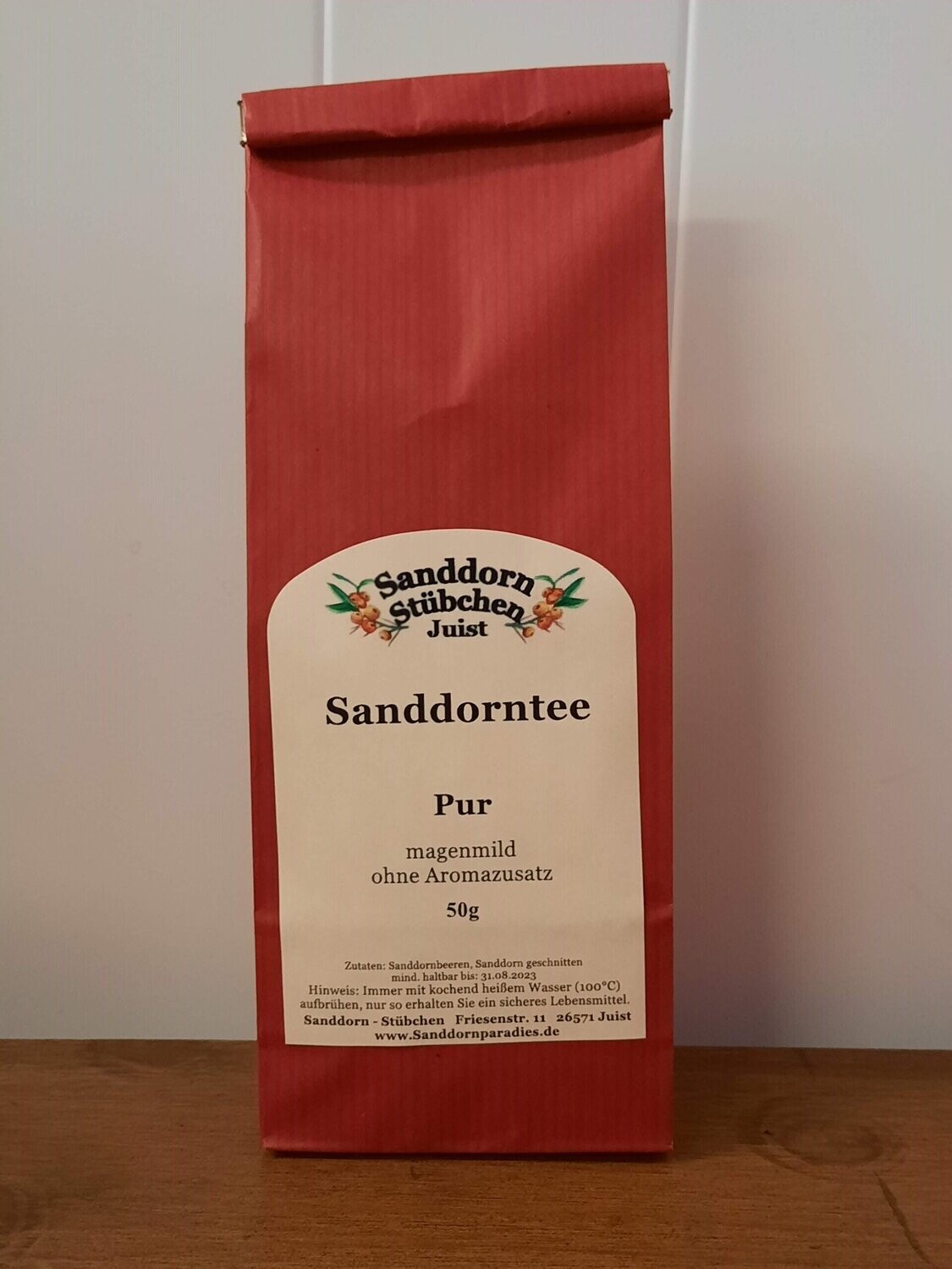 50g Sanddornbeerentee PUR, ohne Aromazugabe