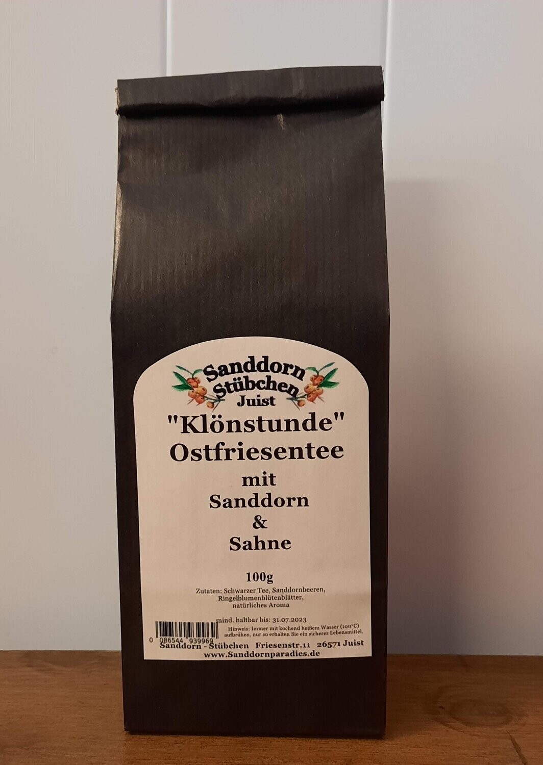 100g Klönstunde, Ostfriesentee Sanddorn Sahne