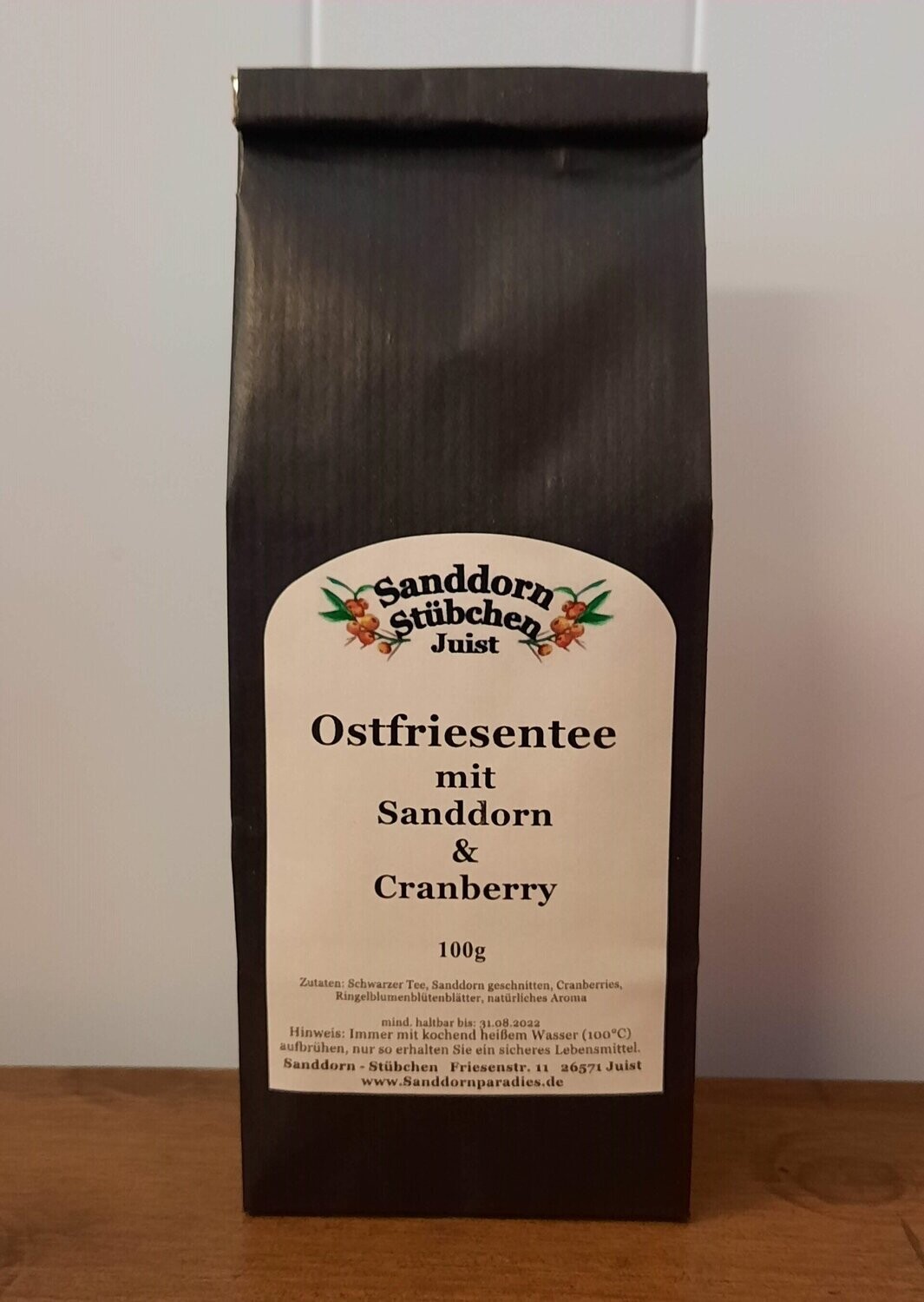 100g Ostfriesentee Sanddorn Cranberry