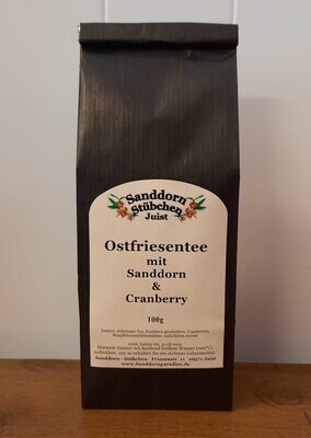 100g Ostfriesentee Sanddorn Cranberry