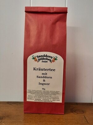 50g Kräutertee Sanddorn Ingwer 50g Kräutertee Sanddorn Ingwer