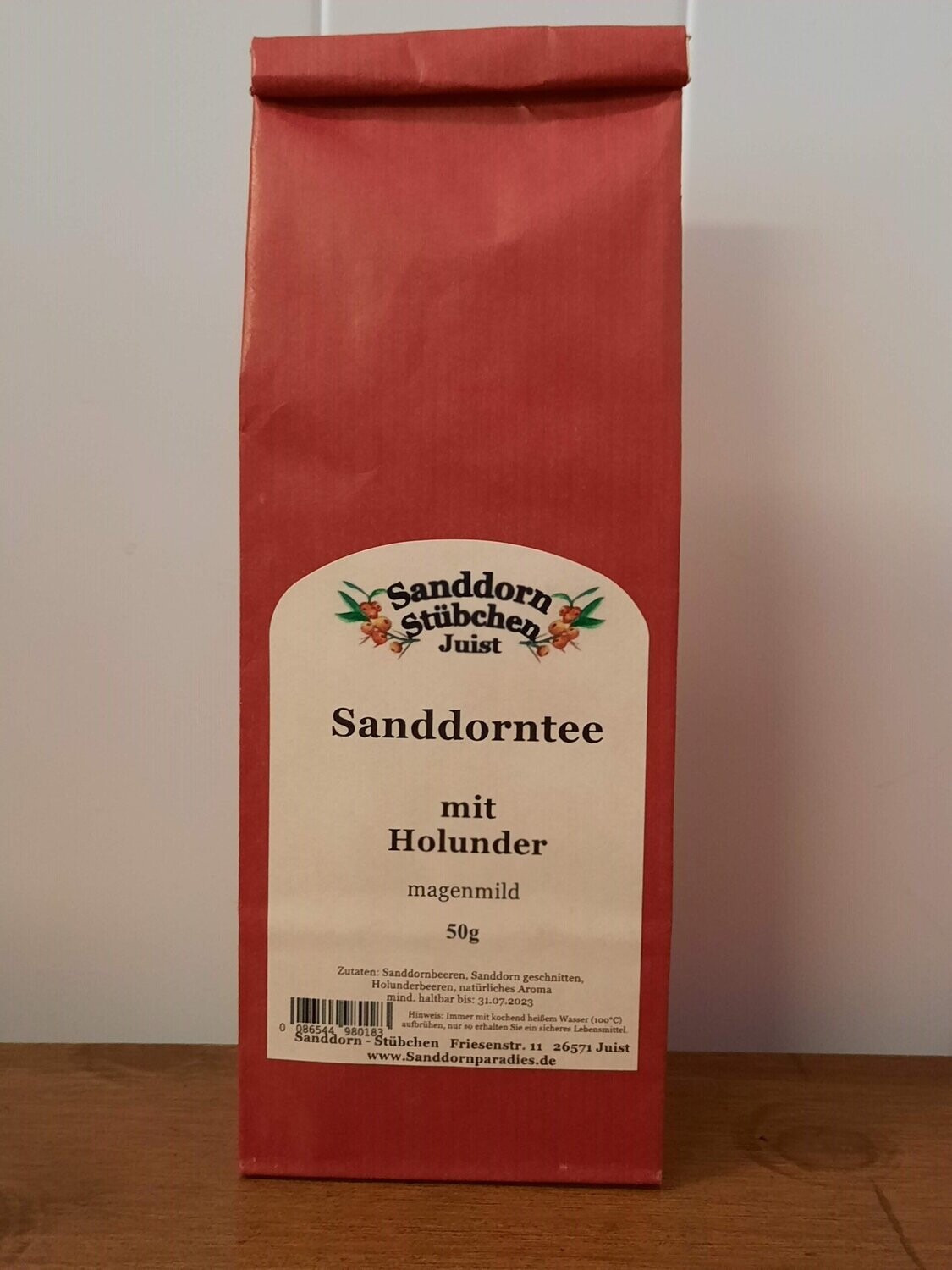 50g Sanddornbeerentee mit Holunder