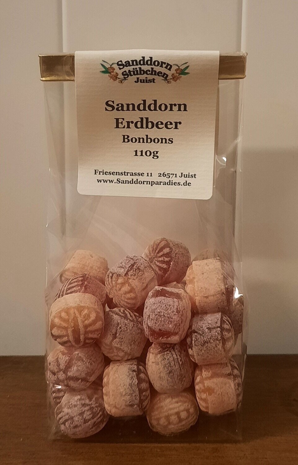 110g Sanddorn Erdbeer Bonbons