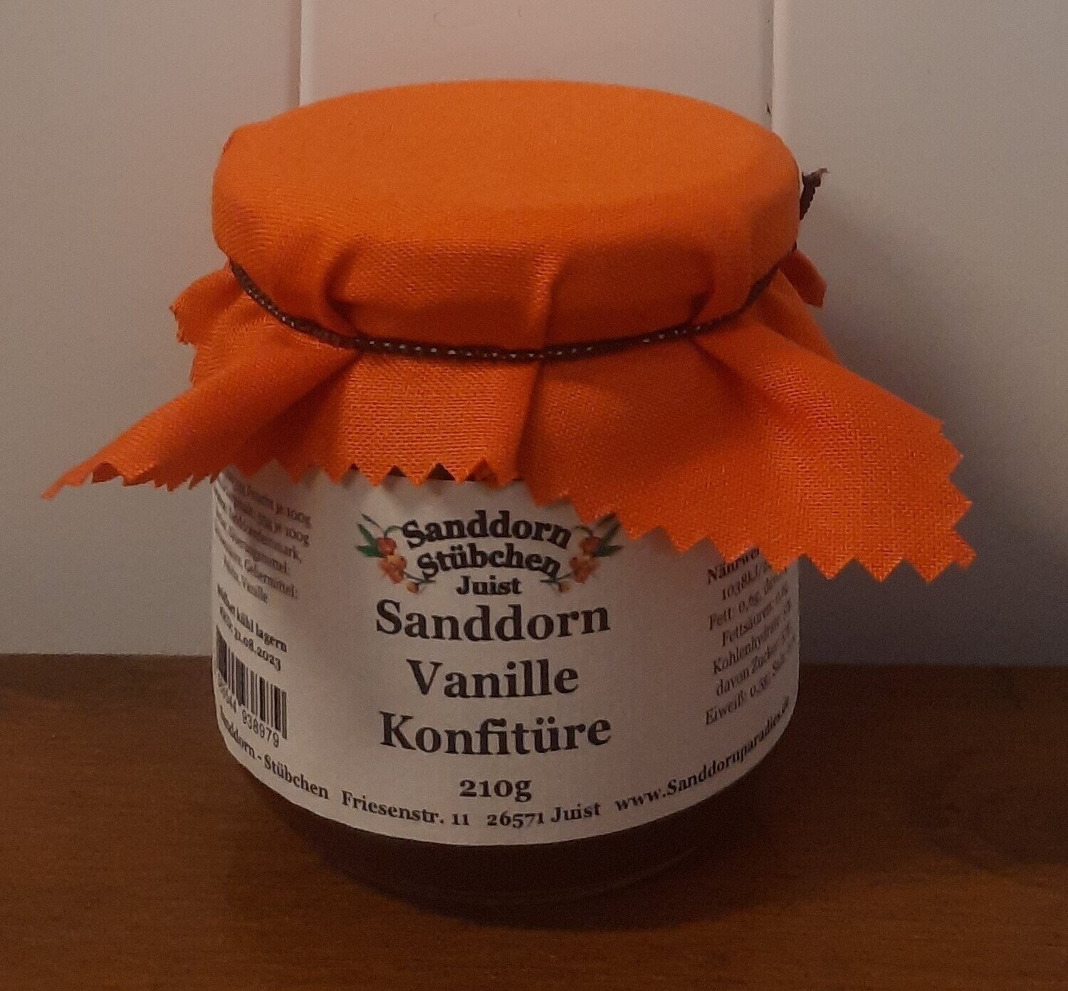 225g Sanddorn Vanille Konfitüre